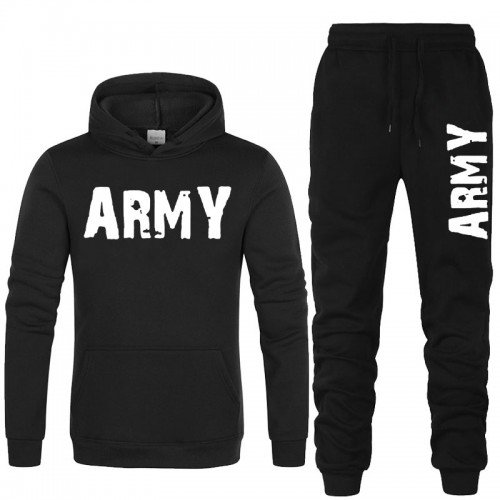 Army Logo High-Quality Winter Tracksuit