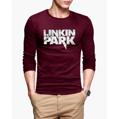 Linkin Park Maroon Full Sleeves T-Shirt