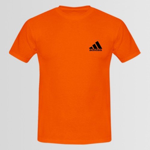 Adidas Small logo Orange T-Shirt For Men