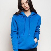 Royal Blue Plain Hoodie For Women