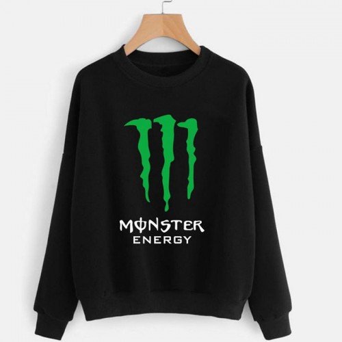 Monster Black Fleece Sweatshirt For Men's
