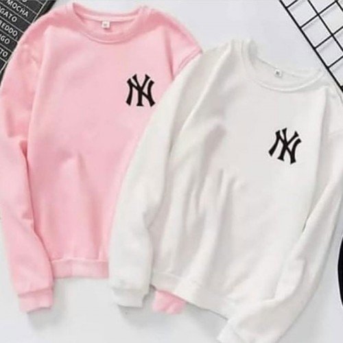 Bundle of 2 Pink & White Sweatshirt For Girls