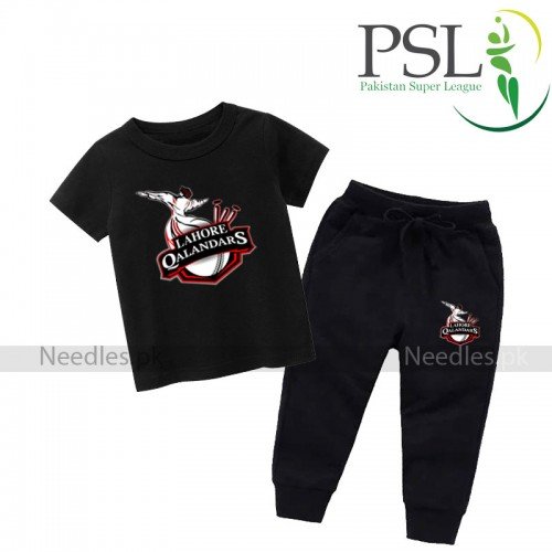 Lahore Qalandar Black T-Shirt with Trouser For Kids