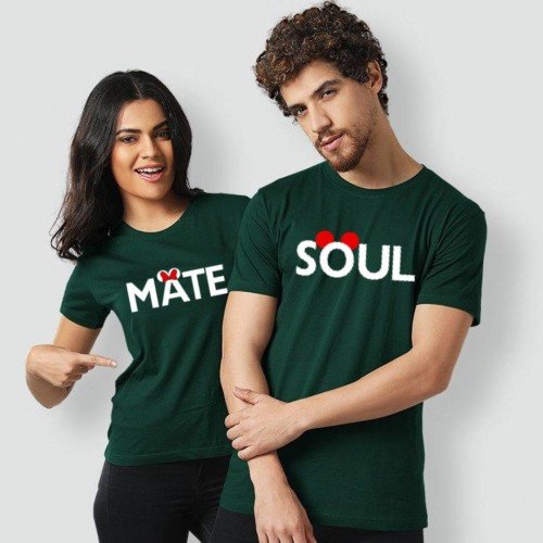 Bundle of 2 Soulmate T-Shirt For Couples