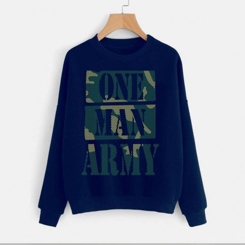 One Man Army Navy Blue Sweatshirt