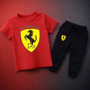 Fer Red Summer Tracksuit For Kids