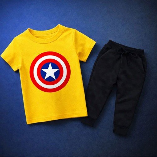 Cap America Summer Tracksuit For Kids