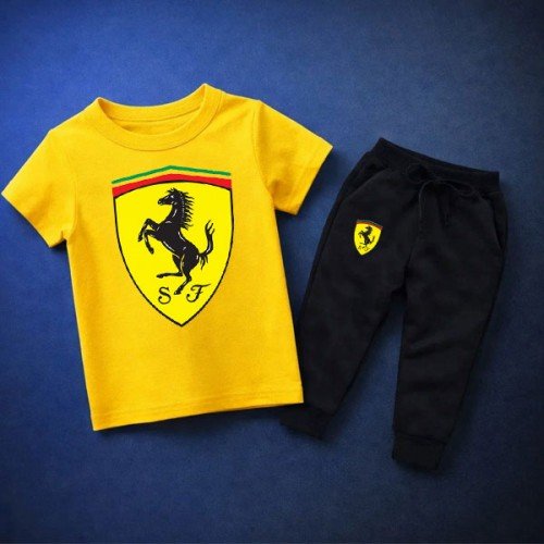Fer Yellow Summer Tracksuit For Kids