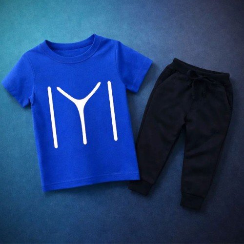 Kie Blue Summer Tracksuit For Kids