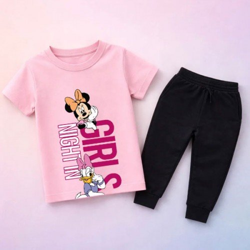 Cartoon Summer Tracksuit For Girls