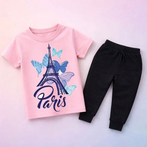 Paris Summer Tracksuit For Kids