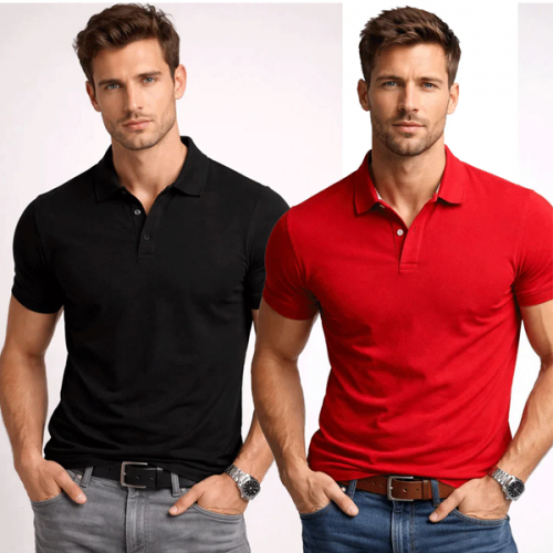 Pack Of 2 Polo Tshirt For Men's