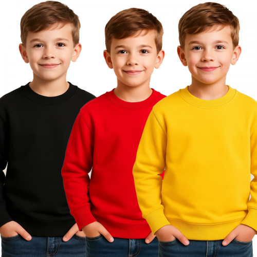 Bundle Of 3 Colorfull Kids Sweatshirt