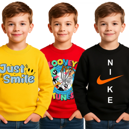 Bundle Of 3 Fancy Sweatshirt For Kids