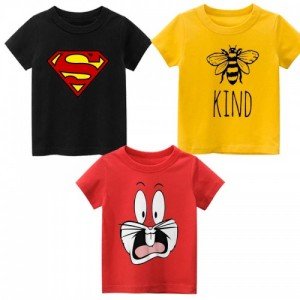 Bundle of 3 Bugs hero Summer T-Shirt For Kids