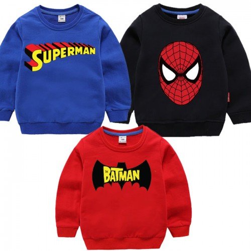 Bundle of 3 High-Quality Pullover Kids Sweatshirts