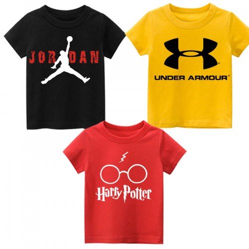 Bundle of 3 harry Armour Summer T-Shirt For Kids