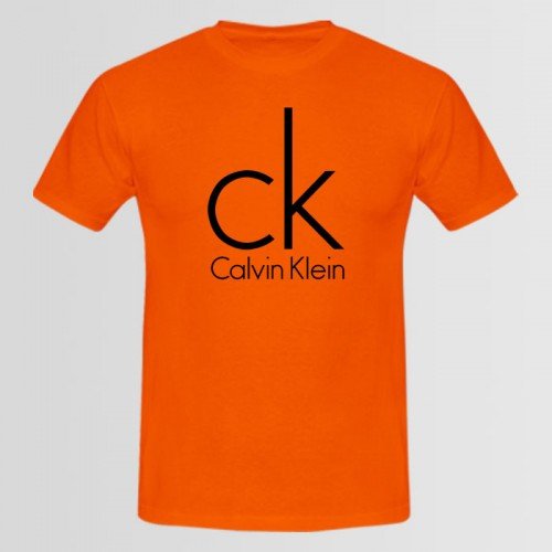 Ck Best Quality Graphic Tee in Orange