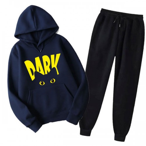 Navy Blue Dark Winter Tracksuit For Men's