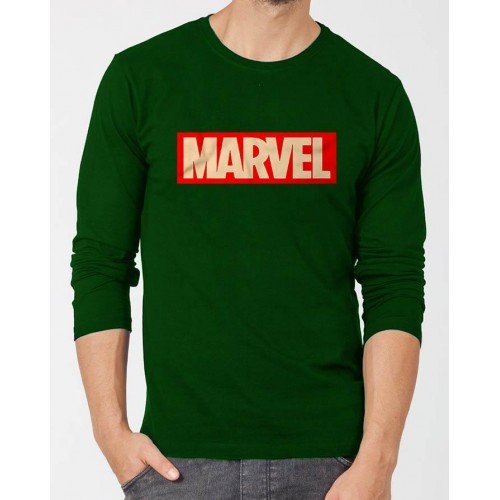 Marvel Dark Green Full Sleeves T-Shirt