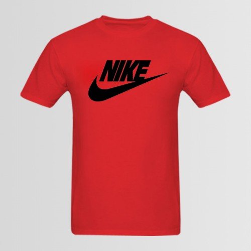 Nk Red Graphic T-Shirt For Men