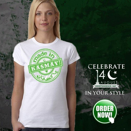 Pakistani White T-Shirt For Women