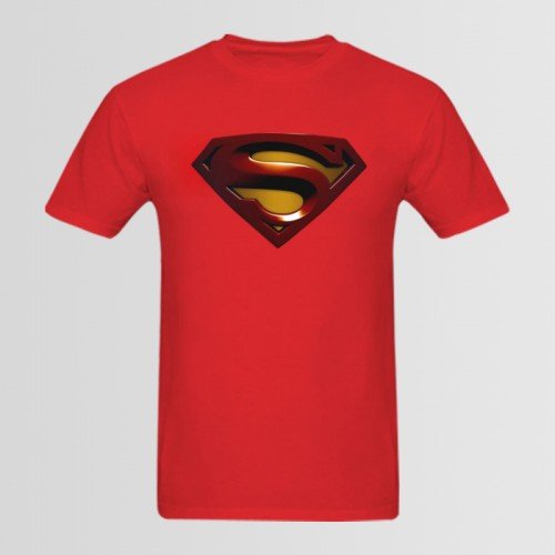 Superman Red Best Quality T-Shirt For Men