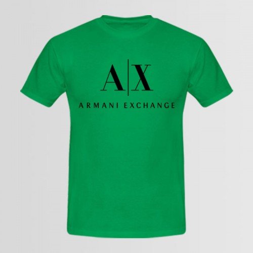 Armani Green Half Sleeves T-Shirt For Men