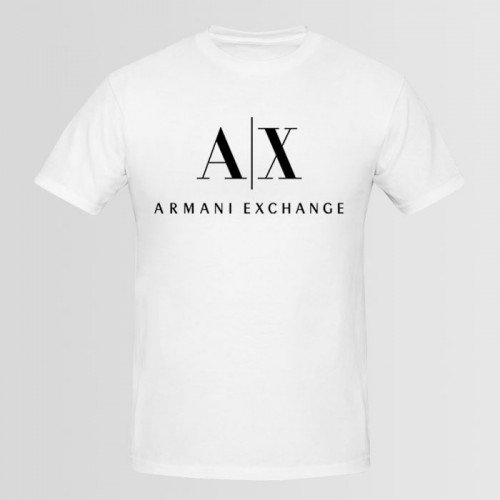 Armani Half Sleeves White T-Shirt For Men