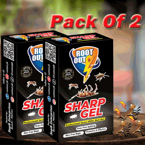 Pack Of 2 Sharp Gel Cocokroach Killing Bait Gel 30Gm