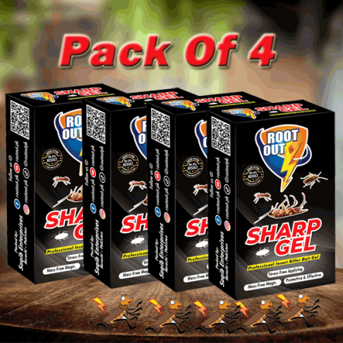 Pack Of 4 Sharp Gel Cocokroach Killing Bait Gel 30Gm