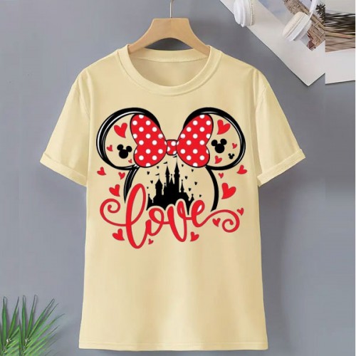 Mini Love Printed Tshirt For Women's