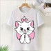 Pretty Cat Printed Tshirt For Women's