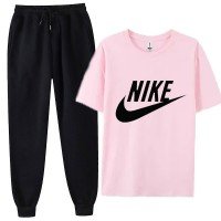 Nk Pink Summer Tracksuit For Women's
