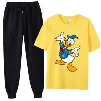 Donlad Duck Yellow Summer Tracksuit For Women