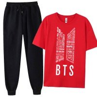 Red BT Summer Tracksuit For Women's