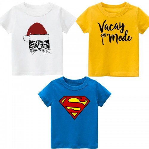 Bundle of 3 Summer Best Quality T-Shirt For Childs