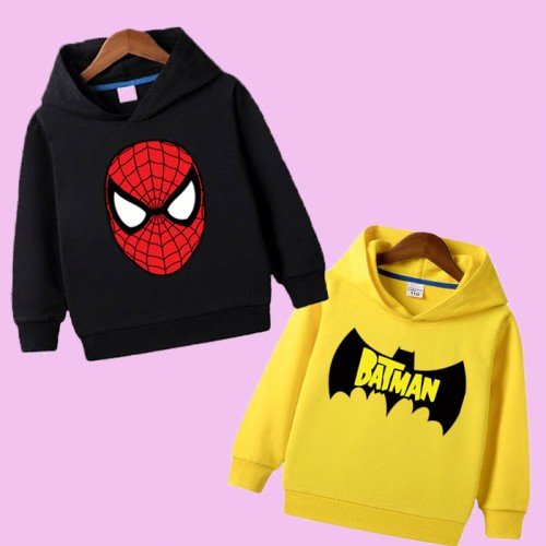 Black Siper & Yellow Bt Hoodie For Kids