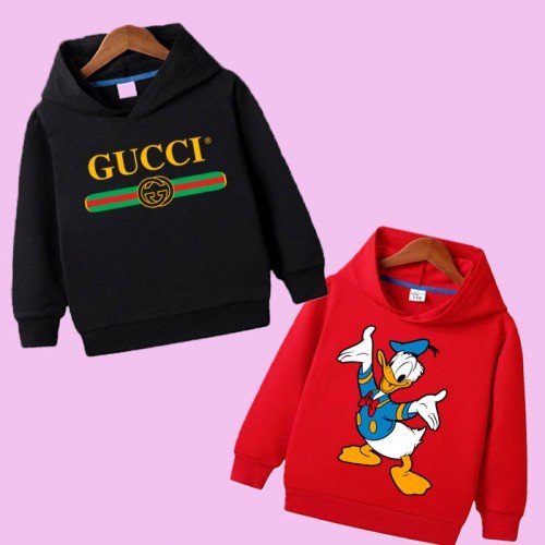 Black GC & Red Donlad Hoodie For Kids