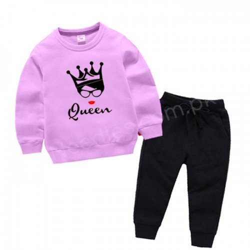 Queen Fleece Kids Winter Tracksuit 