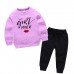 Girls Power Fleece Kids Winter Tracksuit 