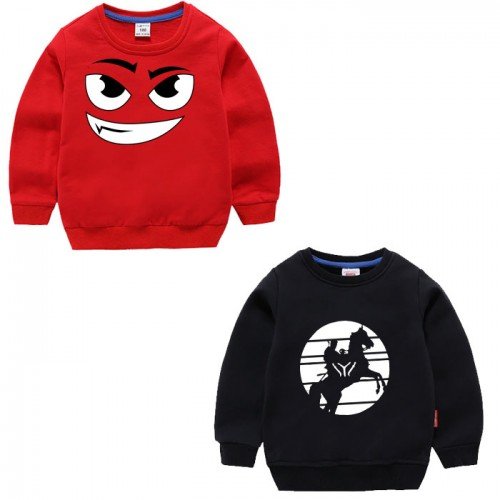 Black Ertugrul & Red Scary Smile Sweatshirt For Kids