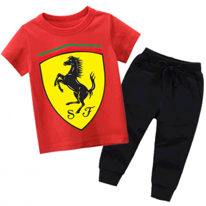 Fer Red Summer Tracksuit For Kids