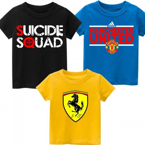 Bundle Of 3 Printed T-Shirt For Kids D3