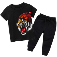 Black Tiger Summer Tracksuit For Kids