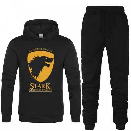 Stark High-Quality Black Tracksuit For Men