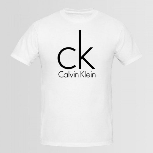 Ck White Half Sleeves T-Shirt For Men