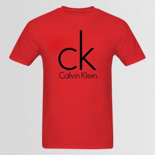 Ck Red Half Sleeves T-Shirt For Men