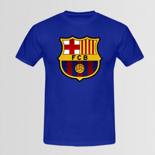 FCB Blue Half Sleeves T-Shirt For Men