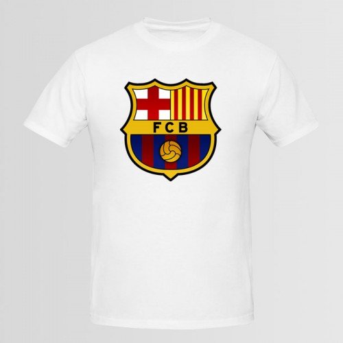 FCB White Half Sleeves T-Shirt For Men